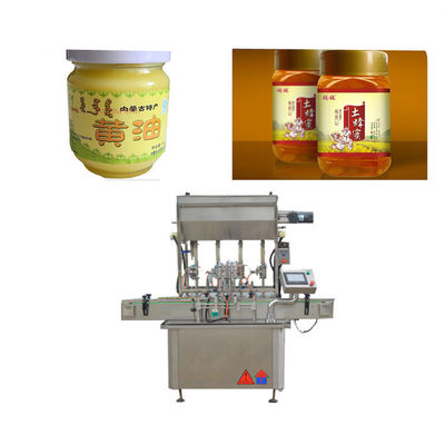 China PLC steuern Soßen-Pasten-Flaschen-Füllmaschine für das Füllen und das Mit einer Kappe bedecken von halbflüssigen Produkten fournisseur