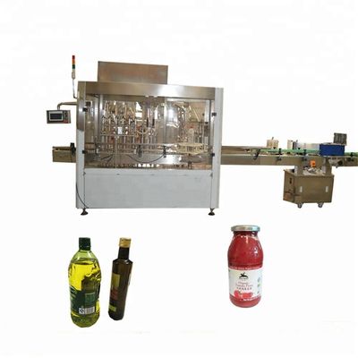 China PLC steuern HAUSTIER Flaschen-füllende und mit einer Kappe bedeckende Maschine für Tomatenkonzentrat/scharfe Soße fournisseur