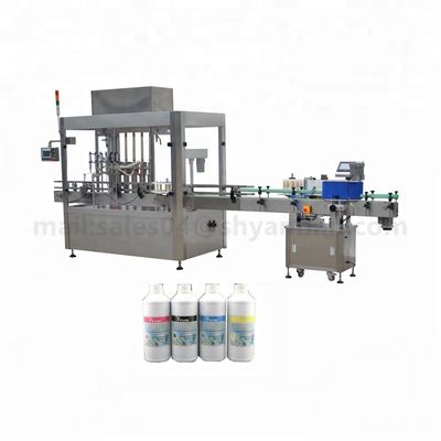 China Rostfreier Kolben-automatische flüssige Füllmaschine benutzt in den pharmazeutischen Produkten/in den kosmetischen Industrien fournisseur